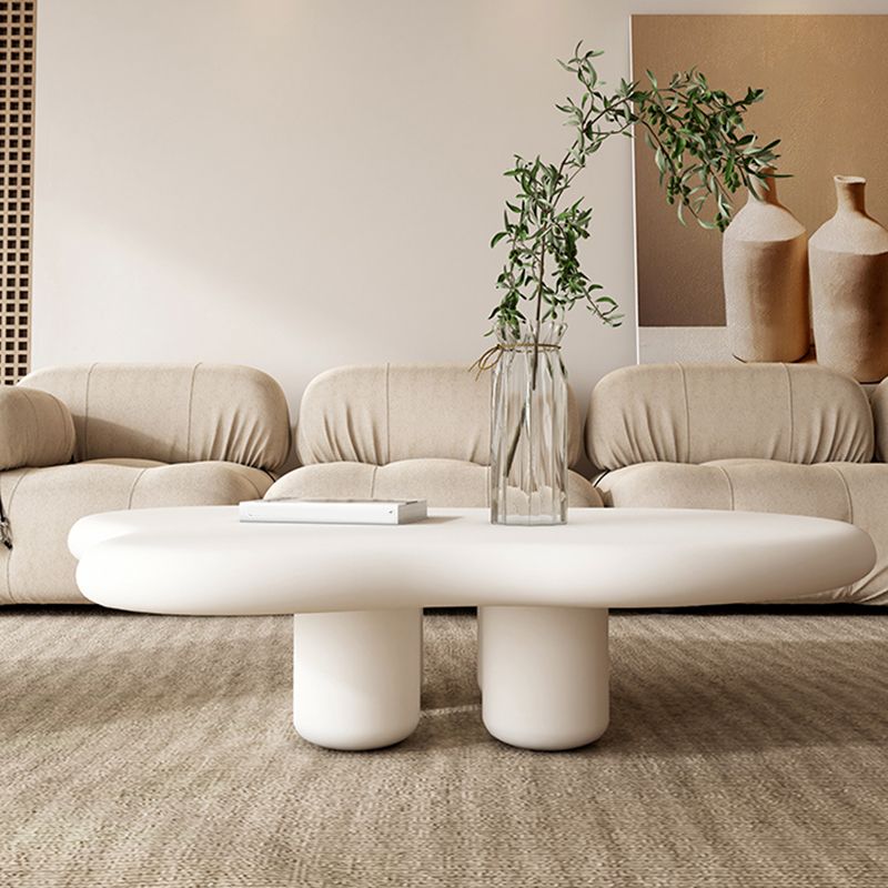 Scandinavian 4 Legs Coffee Table Geometric MDF Cocktail Table Clearhalo 'Coffee & Accent Tables' 'Coffee Tables' 'coffee_tables' 'furn' 'furn_coffee_tables' 'Furniture' 'Living Room Furniture' 1200x1200_b23cecb8-541c-426d-bc7a-a24ba331effa