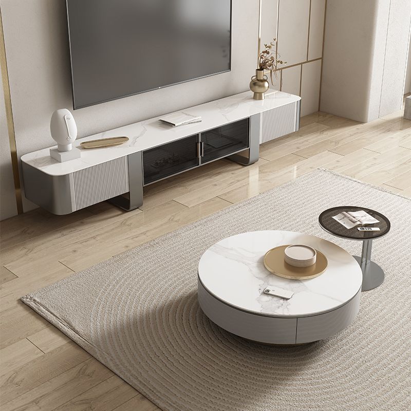 Consola de TV de almacenamiento cerrada estilo Luxury Home Stonter Stoner TV gabinete