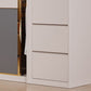 Bedroom Wooden Wardrobe Armoire Coastal Style Sliding Doors Storage Cabinet