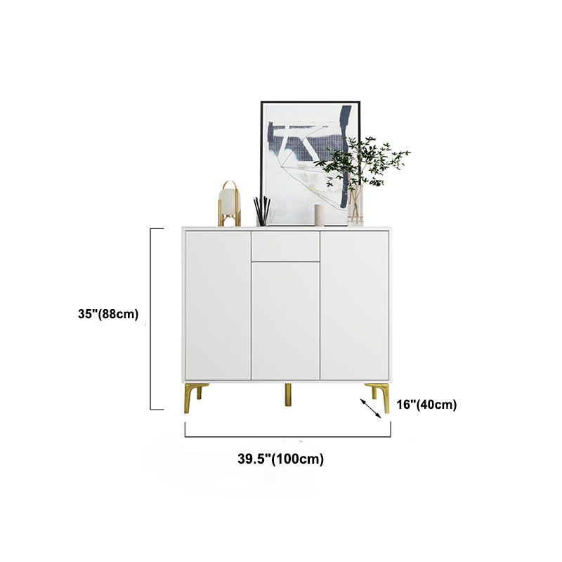 Glam Style Sideboard White Wooden Buffet Stand for Dining Room Clearhalo 'buffet_sideboard' 'Buffets & Sideboards' 'furn' 'furn_buffet_sideboard' 'Furniture' 'Kitchen & Dining Furniture' 1200x1200_b23da529-4123-4aea-b53c-dd312a57ac01