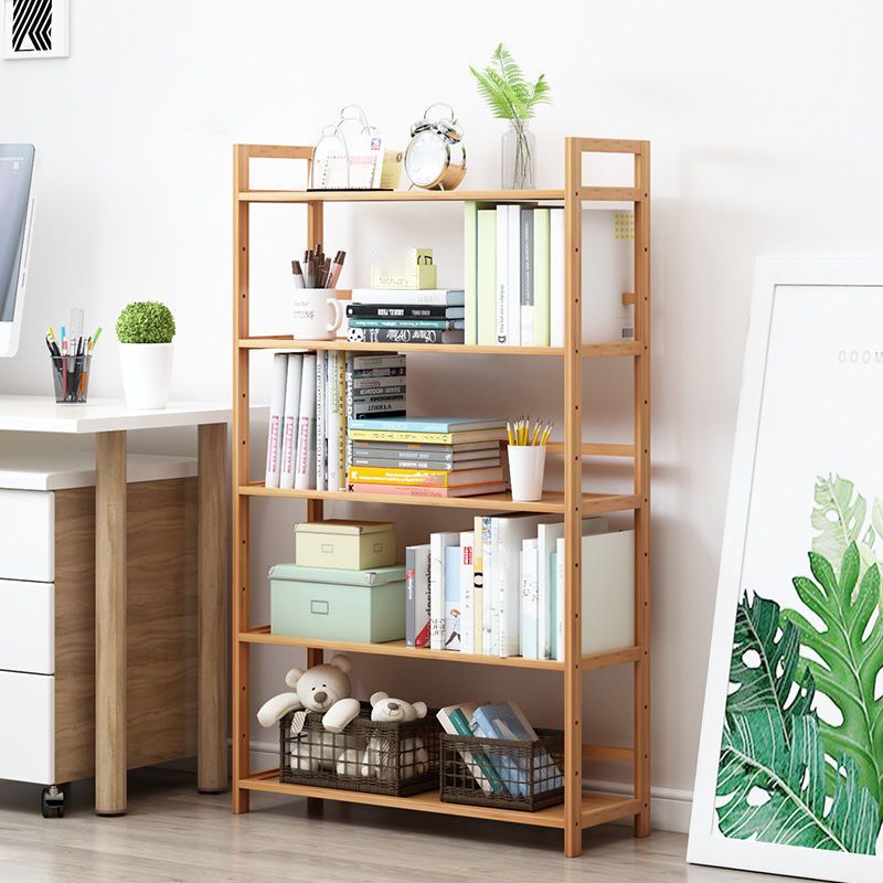 3/4/5-Shelf Manufactured Bookshelf Wood Etagere Natural Scandinavian Vertical Bookcase Clearhalo 'Bookcases' 'furn' 'furn_bookcases' 'Furniture' 'furniture_bookcases' 'Office Furniture' 1200x1200_b23e1a3b-7bdb-4262-87ab-3de7172ad034