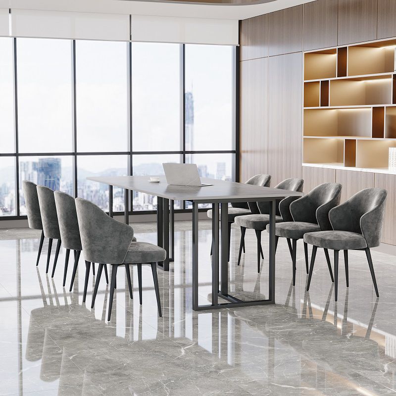 Rechteckiger Büroschreiber für industriellen Stil Sintered Stone Writes Desk