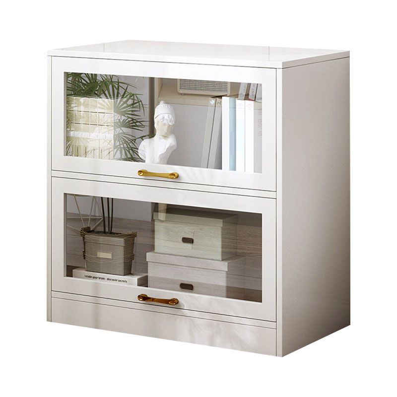 モダンなエンジニアリングウッドシェルフ本棚の床は、ドア付きのホームブックシェルフを閉めた