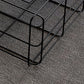 Mid-Century Modern Coffee Table Black Iron Frame Coffee Cocktail Table Clearhalo 'Coffee & Accent Tables' 'Coffee Tables' 'coffee_tables' 'furn' 'furn_coffee_tables' 'Furniture' 'Living Room Furniture' 1200x1200_b2405026-a975-433a-9925-fda0e1753fe2