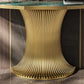 Glam Green Console Accent Table with Stainless Steel Bracket for Hall