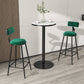 Scandinavian Low Back Footrest Barstool Matte Finish Velvet Counter Stool Clearhalo 'Bar Furniture' 'Bar Stools' 'bar_stools' 'furn' 'furn_bar_stools' 'Furniture' 'furniture_bar_stools' 'Kitchen & Dining Furniture' 1200x1200_b24273b2-97c3-4c4c-a3d1-a39c8feabad8