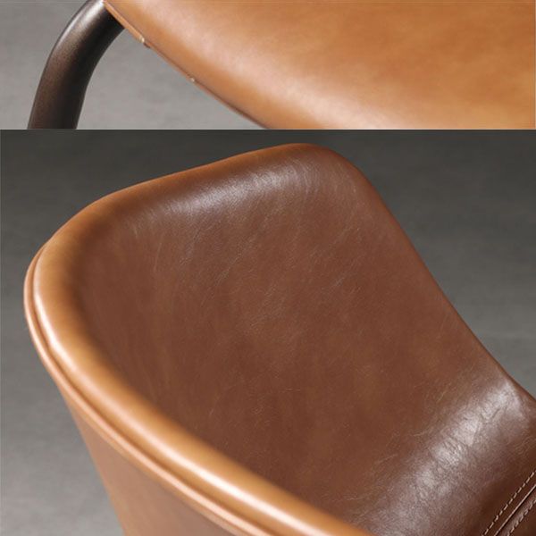Contemporary Style Leather Dining Chairs Solid Back Armless Dining Chairs Clearhalo ' kitchen&dining_furn' 'Dining Chairs' 'Dining Tables & Seating' 'dining_chair' 'furn' 'furn_dining_chair' 'Furniture' 'furniture_dining_chair' 'Kitchen & Dining Furniture' 'kitchen' 1200x1200_b243078f-416f-415e-a92d-2e674b78e52c