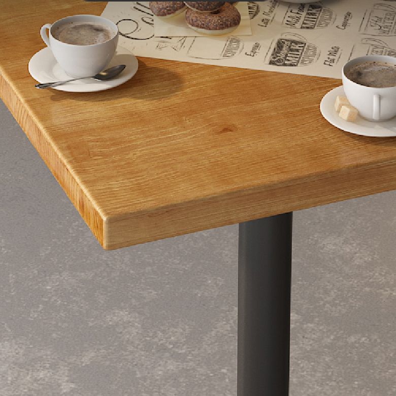 Indoor Industrial Bar Dining Table Square Metal and Wood Bar Table Clearhalo 'Bar Furniture' 'Bar Tables' 'bar_tables' 'furn' 'furn_bar_tables' 'Furniture' 'Kitchen & Dining Furniture' 1200x1200_b24323bf-9940-45c9-a9b3-d6dbdfc0fc24