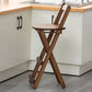 Contemporary Solid Wood Folding Bar Stool Indoor Barstools With Low Back Clearhalo 'Bar Furniture' 'Bar Stools' 'bar_stools' 'furn' 'furn_bar_stools' 'furniture_bar_stools' 'Kitchen & Dining Furniture' 'kitchen&dining_furn' 'kitchen' 'kitchen_furn' Furniture' 1200x1200_b24360bb-5f62-47e3-92e7-7a27909c558e