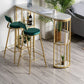 Marble Indoor Double Pedestal Cocktail Bar Table Storage Modern Pub/Bar Table Clearhalo 'Bar Furniture' 'Bar Tables' 'bar_tables' 'furn' 'furn_bar_tables' 'Furniture' 'furniture_bar_tables' 'Kitchen & Dining Furniture' 'kitchen&dining_furn' 'kitchen' 1200x1200_b2439eec-e88f-4d49-9834-ecb96dc5d5a8