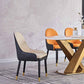 Contemporary Style Dining Chairs Metal Arm Side Parsons Chair for Kitchen Clearhalo ' kitchen&dining_furn' 'Dining Chairs' 'Dining Tables & Seating' 'dining_chair' 'furn' 'furn_dining_chair' 'Furniture' 'furniture_dining_chair' 'Kitchen & Dining Furniture' 'kitchen' 1200x1200_b244dbfd-4303-42ef-b9ec-2b45a6c7492d