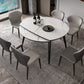 Simplicity Round Dining Table White Sintered Stone Table with 4 Ash Solid Wood Legs Clearhalo ' dining_table' 'Dining Tables & Seating' 'Dining Tables' 'furn' 'furn_dining_table' 'Furniture' 'furniture_dining_table' 'Kitchen & Dining Furniture' 'kitchen&dining_furn' 'kitchen' 'kitchen_dining_table' 1200x1200_b2462476-1240-4216-bb41-335f416eb53c