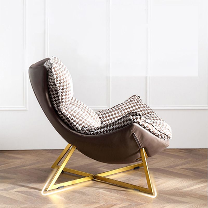 Faux Leather Accent Chair Armless Chair for Living Room, 29.52" Wide Clearhalo 'Accent Chairs' 'accent_chairs' 'Chairs & Seating' 'furn' 'furn_accent_chairs' 'Furniture' 'Living Room Furniture' 1200x1200_b246c13b-e48a-4ced-9196-948ec5b8b386