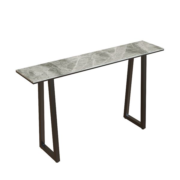 Rechthoek Stone Bistro Accent Dining Table Industriële Sled Indoor Pub Table