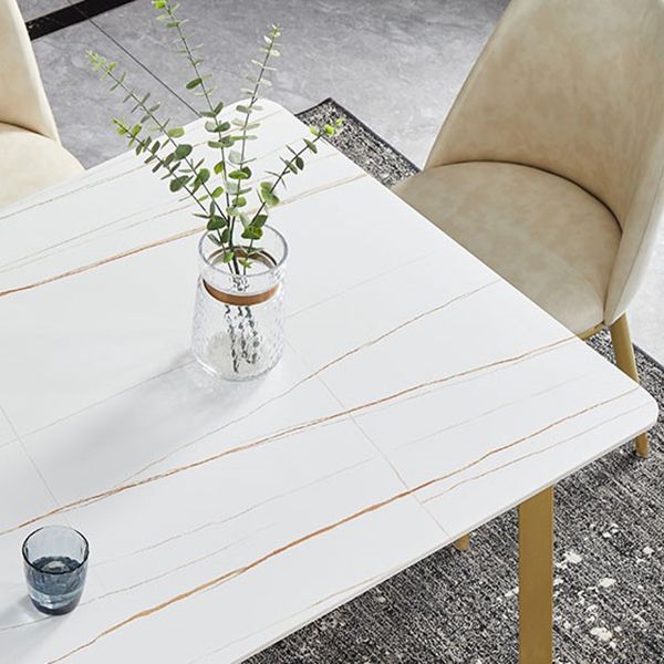 Luxury 1/4/5/7 Pieces Dining Set Sintered Stone Top Dining Table with Leather Chairs Clearhalo 'Dining Room Sets' 'Dining Tables & Seating' 'dining_room_set' 'furn' 'furn_dining_room_set' 'Furniture' 'furniture_dining_room_set' 'Kitchen & Dining Furniture' 1200x1200_b24b5545-771b-4eb5-8fe4-f602b83f979c