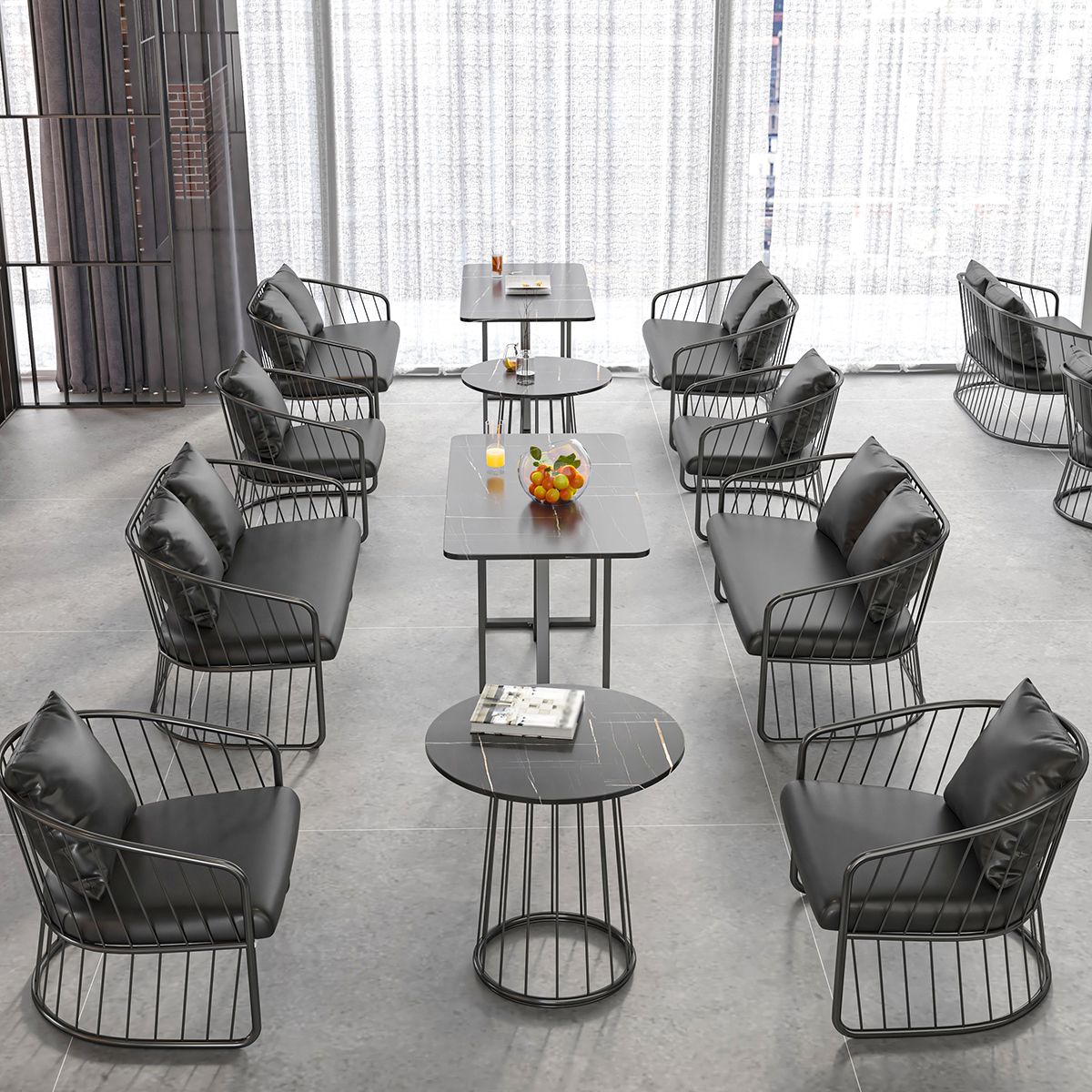 Stone Dining Room Collection Industrial Style Dining Site Table for Dining Room Clearhalo ' dining_table' 'Dining Tables & Seating' 'Dining Tables' 'furn' 'furn_dining_table' 'Furniture' 'furniture_dining_table' 'Kitchen & Dining Furniture' 'kitchen&dining_furn' 'kitchen' 'kitchen_dining_table' 1200x1200_b24e370a-887c-420a-89cf-37dbf1f07b13