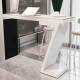 Hedendaagse stijl Bar Hoogte Tafel Rechthoek Stone Bistro Bar Desk