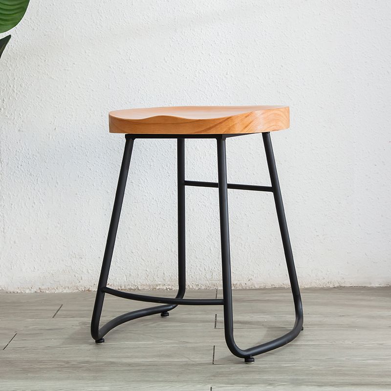 Contemporary Backless Solid Wood Bar Stool Matte Finish Indoor Stool Clearhalo 'Bar Furniture' 'Bar Stools' 'bar_stools' 'furn' 'furn_bar_stools' 'Furniture' 'furniture_bar_stools' 'Kitchen & Dining Furniture' 1200x1200_b251a5b9-bf3c-481e-8533-0bebfa864367