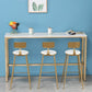 Glam Pub Table Solid Wood Bar Height Rectangle Bar Table for Breakroom Clearhalo 'Bar Furniture' 'Bar Tables' 'bar_tables' 'furn' 'furn_bar_tables' 'Furniture' 'Kitchen & Dining Furniture' 1200x1200_b2529a1d-0f6e-4a89-8067-0c044f134fd3