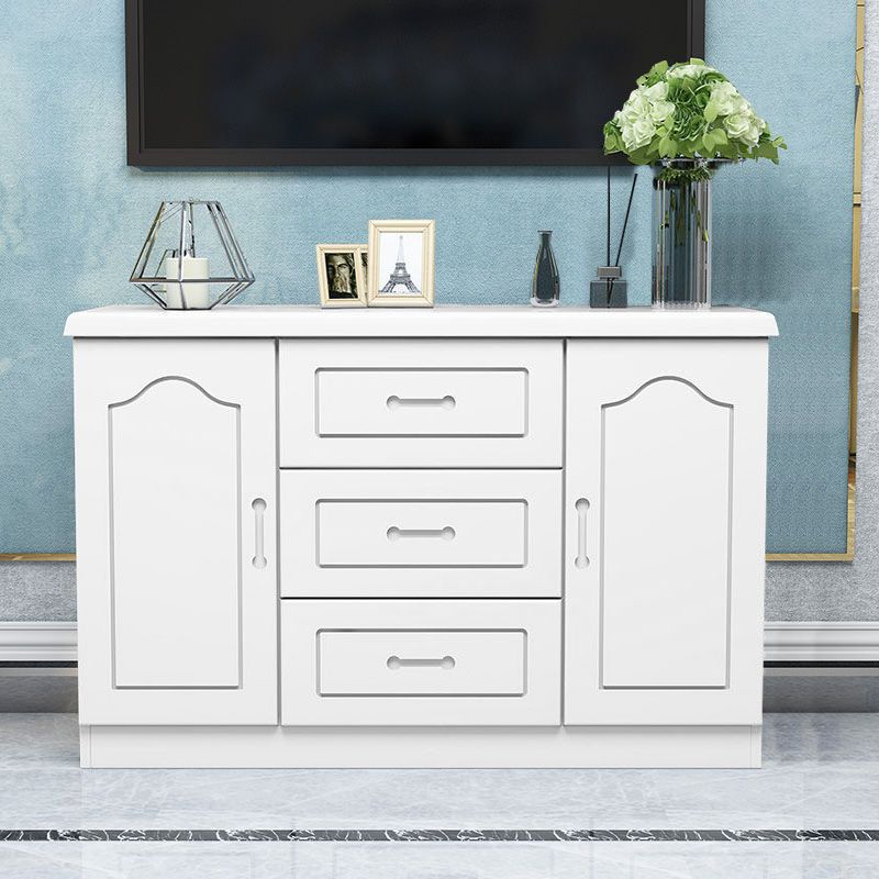Console de télévision de stockage fermé de style moderne avec 3 tiroirs