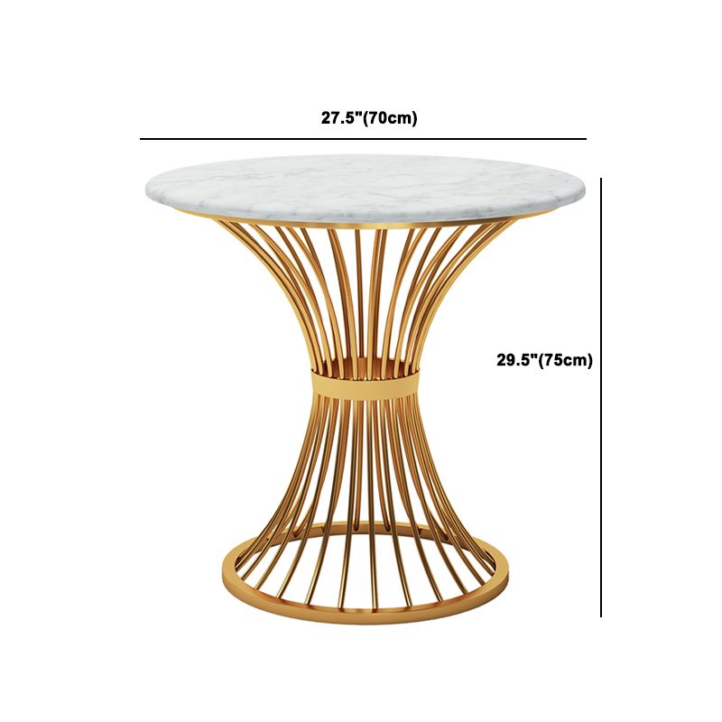 Glam Fintered Stone Dining Set Round 1/2/3/4/5 Pièces Pièces Ensemble pour une utilisation à domicile