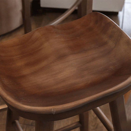 Tabouret de bar en bois massif tabouret de comptoir arrière moderne pour Bristol