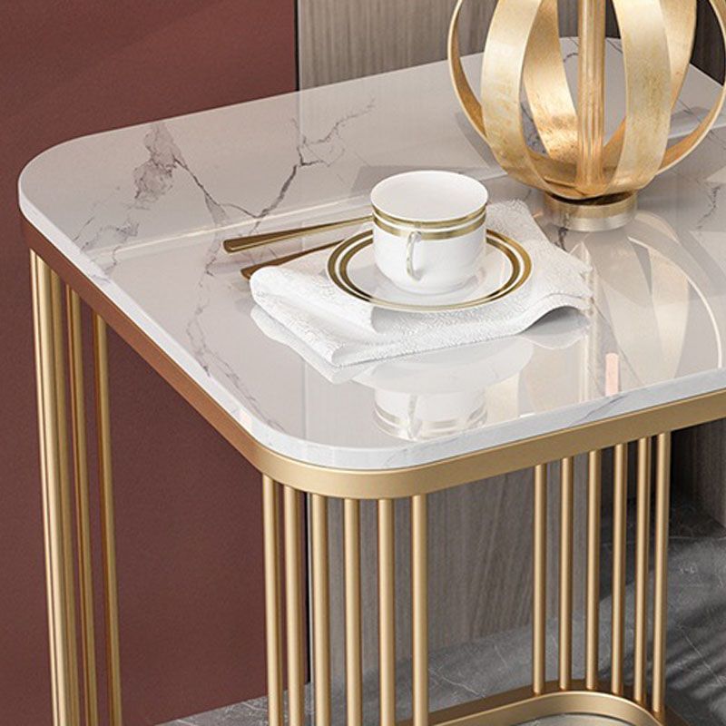 Mesa de pizarra cuadrada de la tabla de altura de marco contemporáneo, 21.7 "de alto