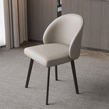 Seitstuhl für industriellen Stil solide Rückenmetall Esszimmerstuhl für Küche