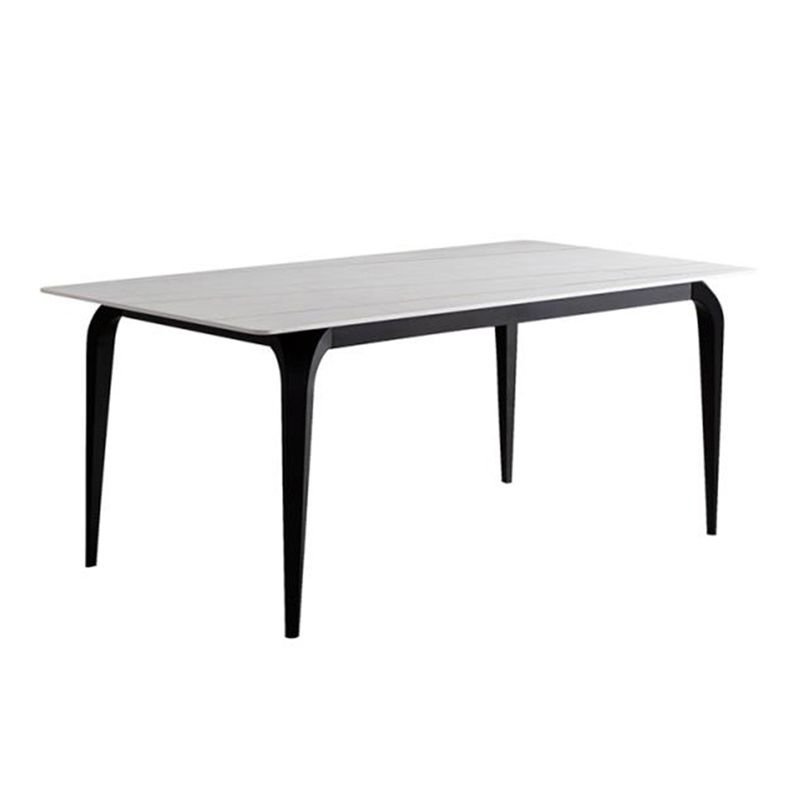 4 Legs Dining Site Table Simplicity Style Stone Dining Table for Home Kitchen Clearhalo 'Dining Tables & Seating' 'Dining Tables' 'dining_table' 'furn' 'furn_dining_table' 'Furniture' 'furniture_dining_table' 'Kitchen & Dining Furniture' 'kitchen' 'kitchen_dining_table' 1200x1200_b258ae17-1c7e-4791-b687-7b1364441077