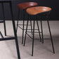 Leather Seat Barstool Industrial Metal Counter Stool with Low Back Clearhalo 'Bar Furniture' 'Bar Stools' 'bar_stools' 'furn' 'furn_bar_stools' 'furniture_bar_stools' 'Kitchen & Dining Furniture' 'kitchen&dining_furn' 'kitchen' 'kitchen_furn' Furniture' 1200x1200_b259359a-3088-4070-b234-8af78205c4e4