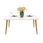 Contemporary Dining Set 1/2/5 Pcs Marble Dining Table with Cow Horn Chairs Clearhalo 'Dining Room Sets' 'Dining Tables & Seating' 'dining_room_set' 'furn' 'furn_dining_room_set' 'Furniture' 'Kitchen & Dining Furniture' 1200x1200_b25a064f-f2ff-4a00-92b0-214ec8b95208