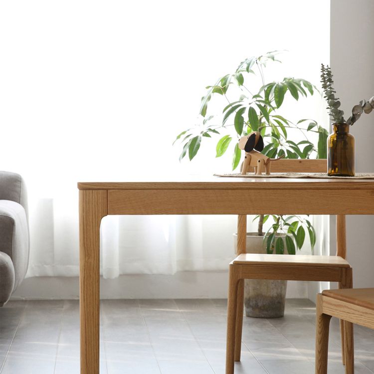 Rectangle Solid Wood Table Modern Kitchen Table with 4 Legs for Restaurant Clearhalo ' dining_table' 'Dining Tables & Seating' 'Dining Tables' 'furn' 'furn_dining_table' 'Furniture' 'furniture_dining_table' 'Kitchen & Dining Furniture' 'kitchen&dining_furn' 'kitchen' 'kitchen_dining_table' 1200x1200_b25b79d7-175b-43ee-bd0e-e632abeac40a