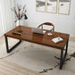 Solid Wood Writing Desk Sled Base Rectangular Office Desk , 29.53" Tall Clearhalo 'furn' 'furn_office_desk' 'Furniture' 'Office Desks' 'Office Furniture' 'office_desk' 1200x1200_b25cf501-ab55-4a35-bb0d-f5ebd7a0a961