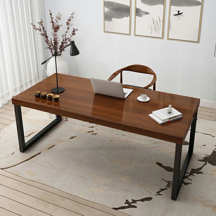 Solid Wood Writing Desk Sled Base Rectangular Office Desk , 29.53" Tall Clearhalo 'furn' 'furn_office_desk' 'Furniture' 'Office Desks' 'Office Furniture' 'office_desk' 1200x1200_b25cf501-ab55-4a35-bb0d-f5ebd7a0a961