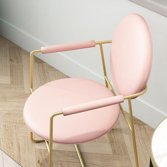 Sedia da casa per interni glam gambe oro imbottiti