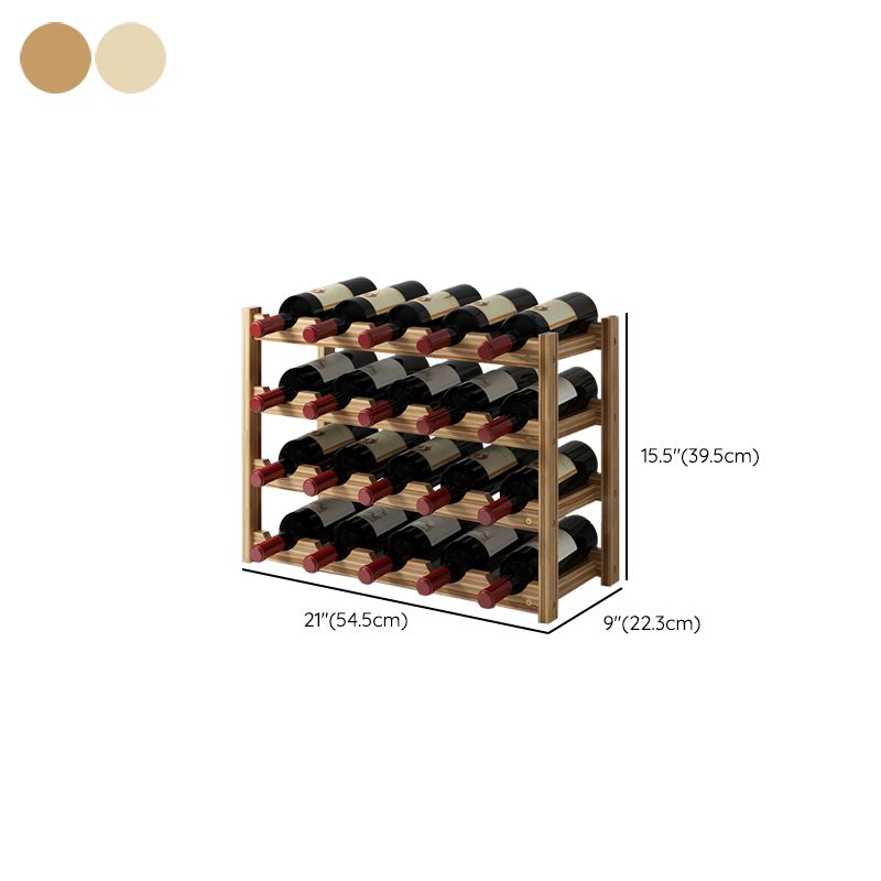 Modern Countertop Wine Bottle Holder Pine Bottle Wine Rack with Shelf Clearhalo 'furn' 'furn_wine_racks' 'Furniture' 'Kitchen & Dining Furniture' 'Wine Racks' 'wine_racks' 1200x1200_b2610a77-8e3f-4698-96c3-122d577aa96a