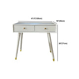 Hedendaagse witte make-up ijdelheid met 2 opbergladen massief houten dressoir