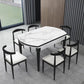Contemporary Style 53'' Dining Table 4 Legs Dining Site Table with Drop-Leaf Clearhalo ' dining_table' 'Dining Tables & Seating' 'Dining Tables' 'furn' 'furn_dining_table' 'Furniture' 'furniture_dining_table' 'Kitchen & Dining Furniture' 'kitchen&dining_furn' 'kitchen' 'kitchen_dining_table' 1200x1200_b262b729-73e8-4b1b-965d-b3a51dd21c93