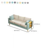 Modern Square Arm Sofa Wooden Standard Sofa for Living Room with Cushions Back Clearhalo 'furn' 'furn_sofas' 'Furniture' 'Living Room Furniture' 'Sofa' 'sofas' 1200x1200_b264fb59-0e8c-4b51-965c-73a6717482f9