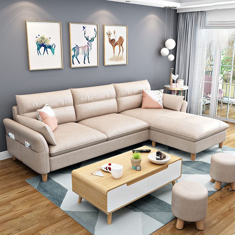 3-seater Sofa with Ottoman Included and Storage for Apartment Clearhalo 'furn' 'furn_sectionals' 'Furniture' 'Living Room Furniture' 'Sectionals' 1200x1200_b26578b3-527f-4e1b-8772-af2d48ae0709