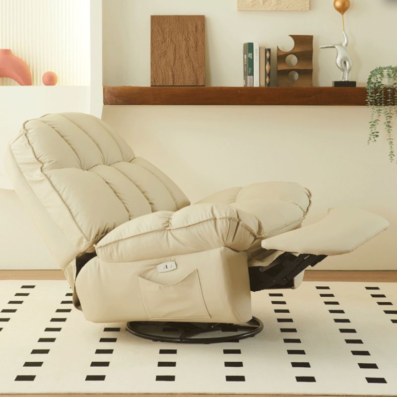 Tradizionale rociere girevole reclinabile in metallo standard in metallo