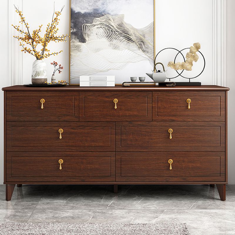 Classic Glam Wood Dresser Bruin Dresser met lade voor slaapkamer