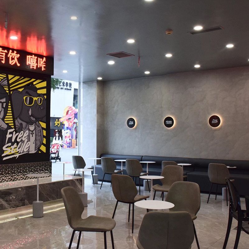 Tavolo laterale piedistallo round a metà secolo tavolo del soggiorno