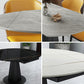 Extendable Round Dining Table Modern Sintered Stone Top Table with Black Pedestal Clearhalo ' dining_table' 'Dining Tables & Seating' 'Dining Tables' 'furn' 'furn_dining_table' 'Furniture' 'furniture_dining_table' 'Kitchen & Dining Furniture' 'kitchen&dining_furn' 'kitchen' 'kitchen_dining_table' 1200x1200_b267fe84-8fc5-40de-854f-b04ba13c777d