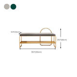 Glam Seating Bench Cushioned Shoe Storage Rectangle Entryway and Bedroom Bench Clearhalo 'Benches' 'Chairs & Seating' 'furn' 'furn_benches' 'Furniture' 'Living Room Furniture' 1200x1200_b2684d7a-a419-48a1-9e84-7d64194c153a