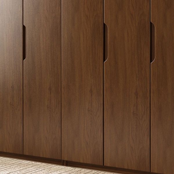 Armadio in legno massiccio di quercia contemporanea guardaroba multifunzionale