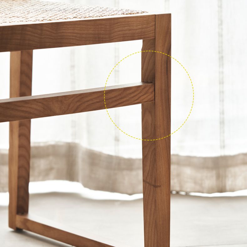 Traditional Style Dining Chairs Armless Chair with Wood Legs for Home