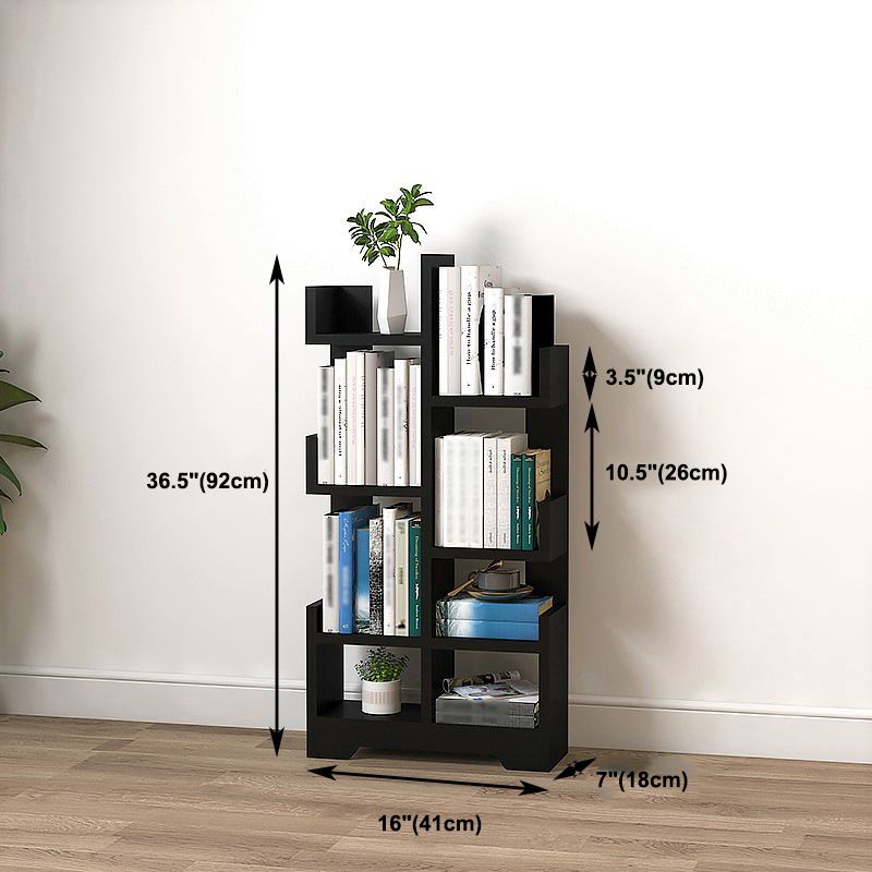 Scandinavian Manufactured Wood Geometric Bookshelf Vertical Open Bookshelf Clearhalo 'Bookcases' 'Furniture' 'furniture_bookcases' 'kitchen' 'kitchen_bookcases' 'Living Room Furniture' 'Office Furniture' 1200x1200_b26d6980-f63b-4540-b682-a421b61c316c