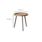 Scandinavian Solid Wood Cocktail Coffee Metal Round Coffee Table Clearhalo 'Coffee & Accent Tables' 'Coffee Tables' 'coffee_tables' 'furn' 'furn_coffee_tables' 'Furniture' 'Living Room Furniture' 1200x1200_b26f3d7f-521a-4461-83b1-97424d8a6231