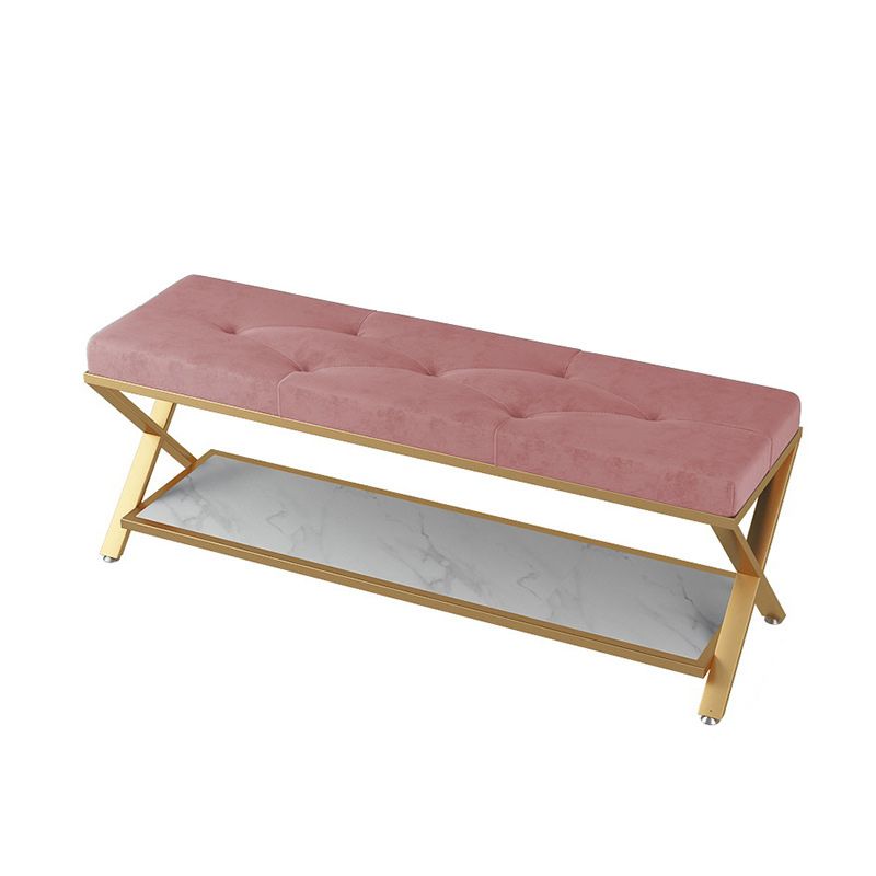 13.8" Wide Contemporary Seating Bench Upholstered Tufted Bench Clearhalo 'Benches' 'Chairs & Seating' 'furn' 'furn_benches' 'Furniture' 'Living Room Furniture' 1200x1200_b27073d3-9fa3-4b20-9af2-4802de088e53